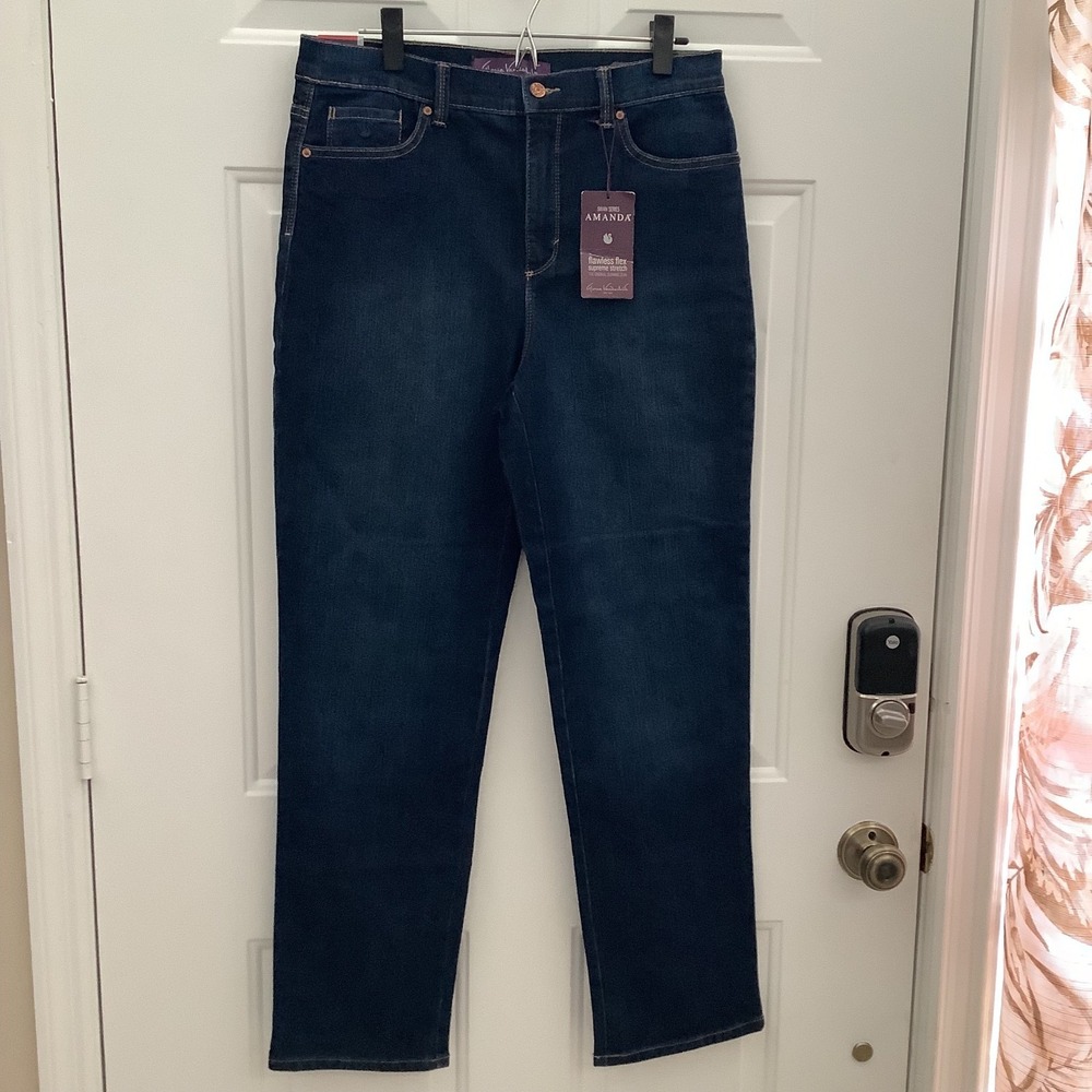 Gloria Vanderbilt Swan Series Amanda Flawless‎ Flex Supreme Stretch Size 8 NWT